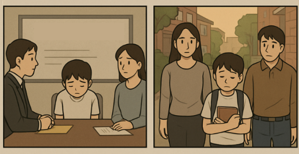 문희웅 변호사와 함께 상담하고 있는 일러스트